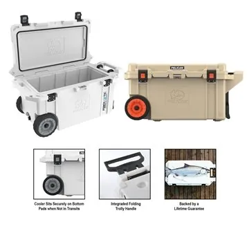 Image of 1 Promotional Pelican 80qt Wheeled Cooler - 8-Day Ice Retention