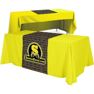 Image of 1 Promotional rPET Polyester Table Runner - (Front, Top) - All ...