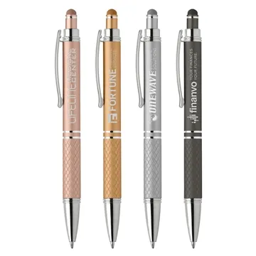 Image of 100 Custom Phoenix Softy Metallic w/ Stylus - Soft Touch & Diamond ...