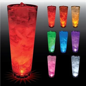 Image of 50 Custom 24 oz Single Light Cup - Plastic - LED Light Base