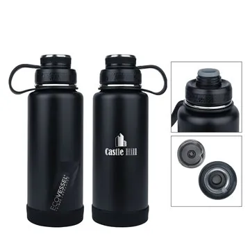 EcoVessel® Boulder 32 oz Vacuum Insulated Water Bottle - 90Hr Cold & Copper Lined