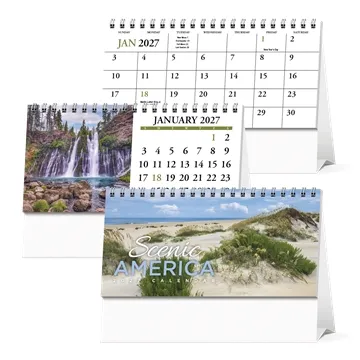 HotLine® Products Scenic America® Desk Tent Calendar - FSC Certified