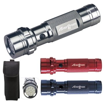 Image of 25 Promotional Aluminum LED Flashlight - 14 Ultra Bright LEDs