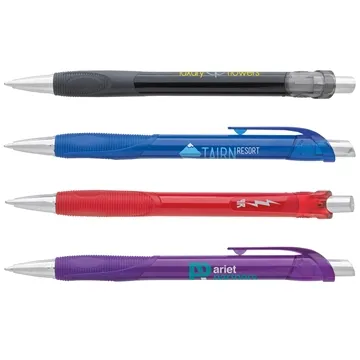 300 Custom Souvenir Verse Pen - Textured Grip & Chrome Plated