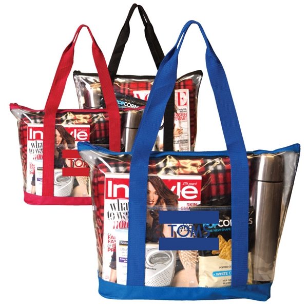 CAYMAN CLEAR TOTE - PVC &amp; Poly
