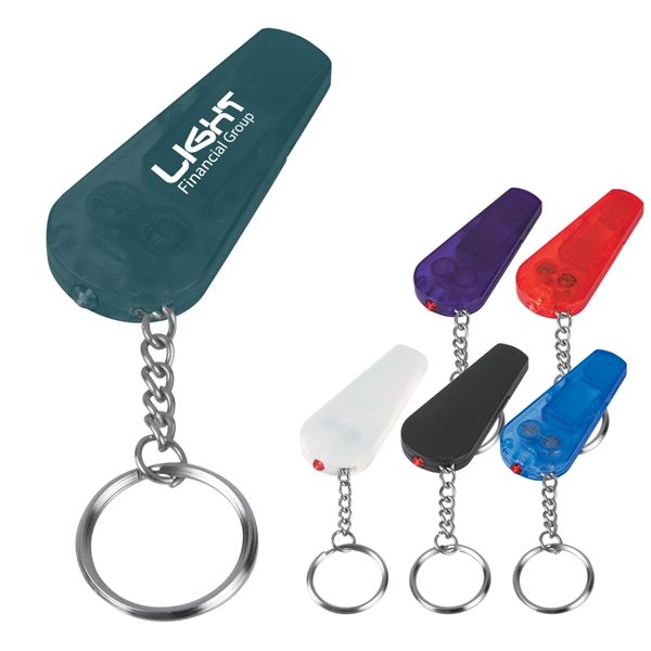 Whistle Light/Key Chain - Safety Device
