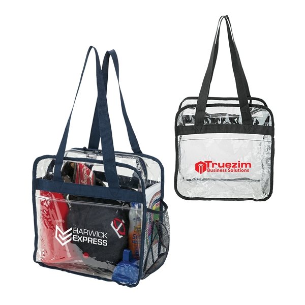 Athina Clear Stadium Tote - PVC &amp; NFL Compliant