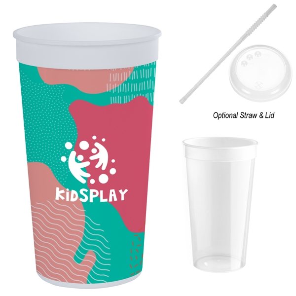 32 oz Full Color Big Game Stadium Cup - BPA Free &amp; Recycled Content