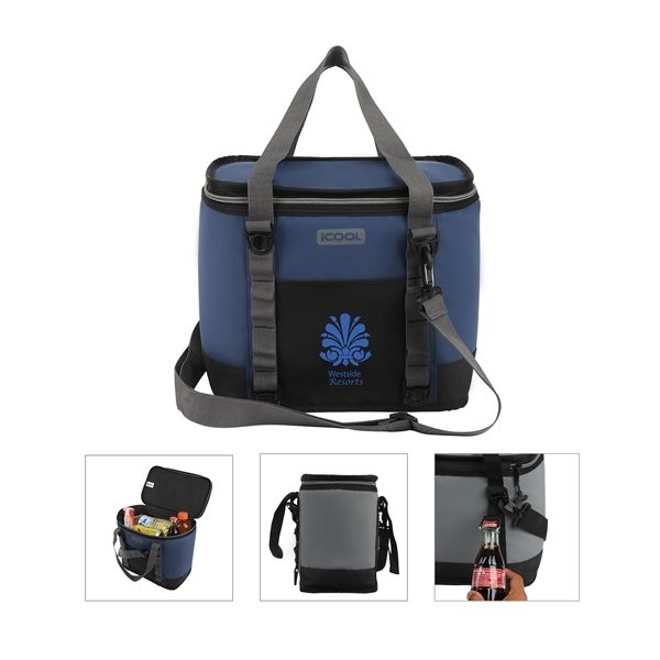 iCOOL® Pinecrest 12-Can Cooler - Weather Resistant &amp; Leak Proof