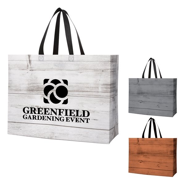 Chalet Laminated Non-Woven Tote Bag - Water-Resistant