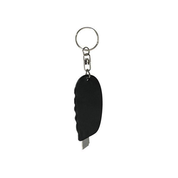 Mini Blade Box Cutter Knife w/Grip Handle Keyring - Retractable & Spring Loaded