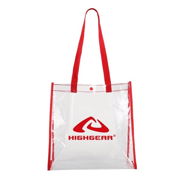 Clear Stadium Tote - PVC &amp; Reinforced