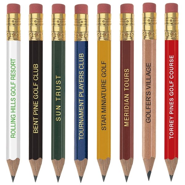 Golf Pencil (Hex with eraser)