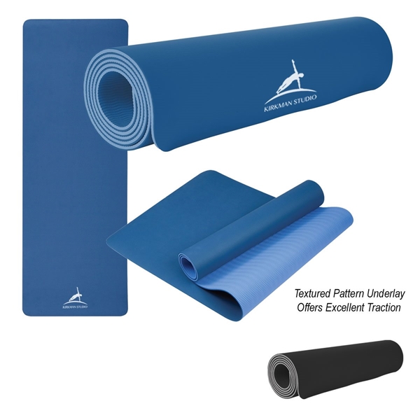 Two-Tone Double Layer Yoga Mat - TPE Material & Hypoallergenic