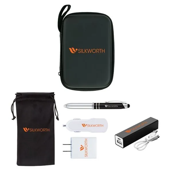 Mega Tech 6-pc Travel Set - UL Certified & LED Light