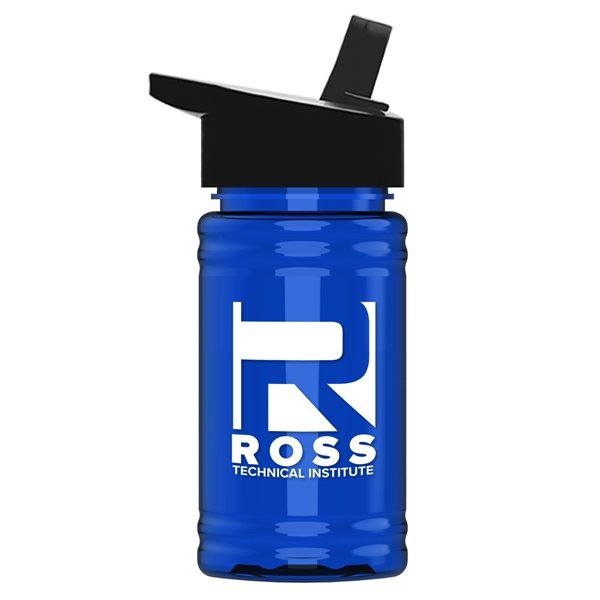 UpCycle - Mini 16 oz rPET Sports Bottle With Flip Straw Lid - BPA-Free