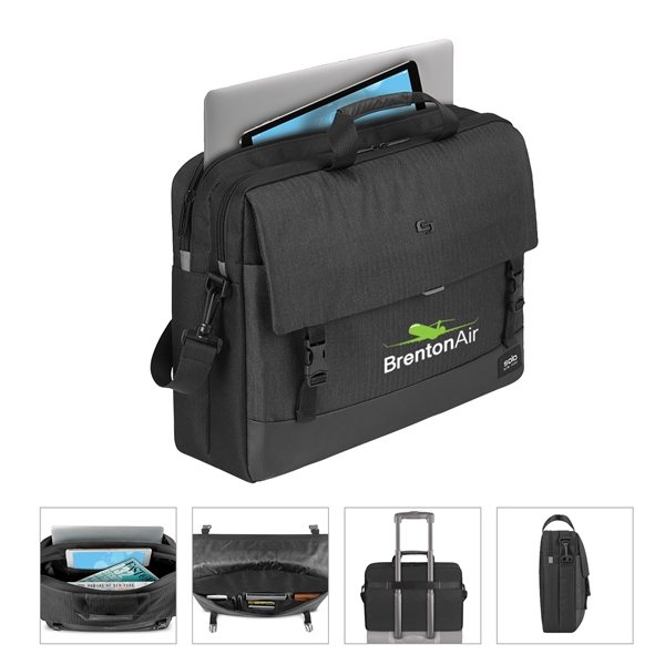 Solo NY® Notch Briefcase - Padded Laptop &amp; 5-Year Warranty