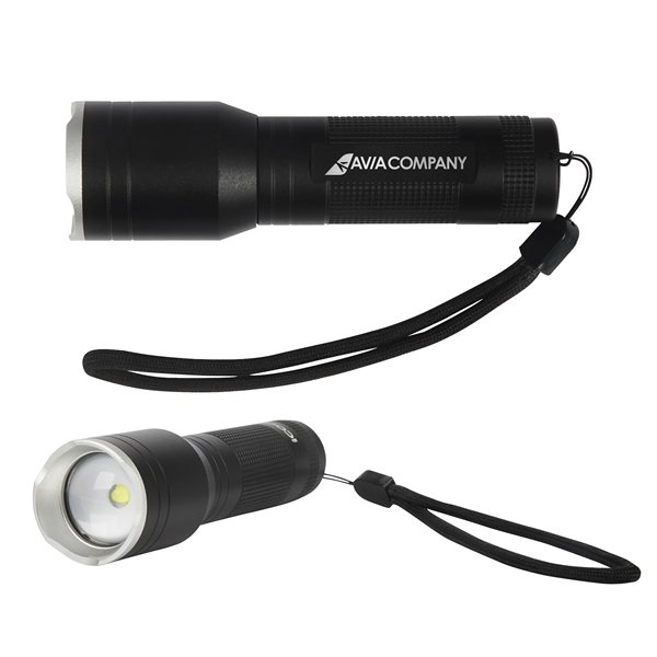 iCOOL® Butte 500-Lumen Aluminum Tactical Flashlight - 3 Beam Modes &amp; Textured Grip