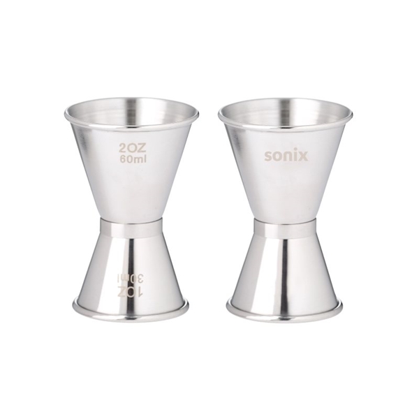 Double Sided Stainless Steel Cocktail Jigger - Dual Measure
