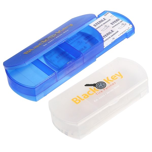 Health Case Bandage Holder Pill Box - 3 Compartments