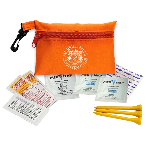 Zip Tote Golf Kit - First Aid &amp; Recycled rPET