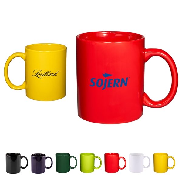 11oz Basic C Handle Ceramic Mug