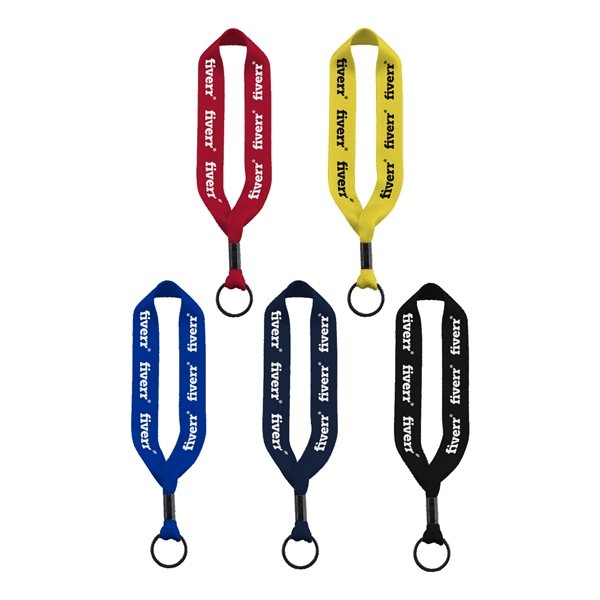 3/4" Polyester Key Chain with Crimp Split Ring