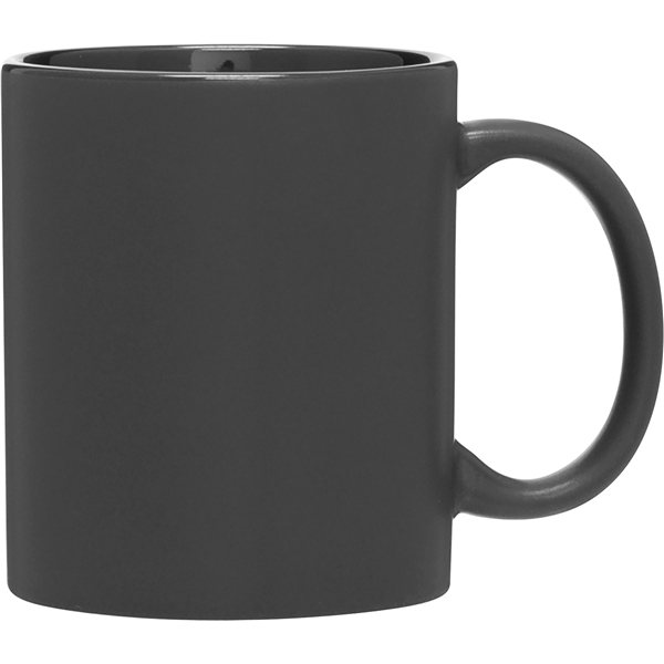 12 oz C-Handle Ceramic Mug - Matte Black