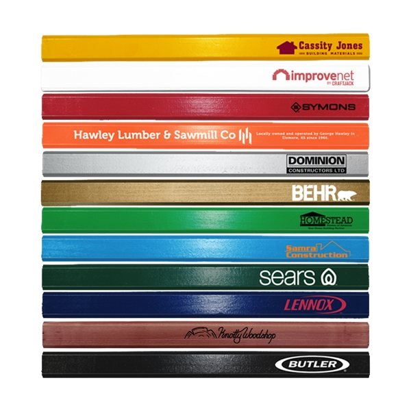 Enamel Finish Carpenter Pencil - Premium Wood