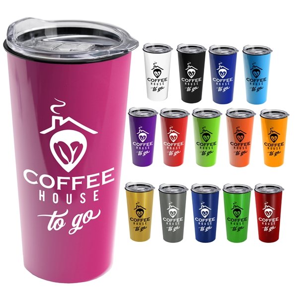 The Roadmaster - 18 oz Travel Tumbler With Clear Slide Lid