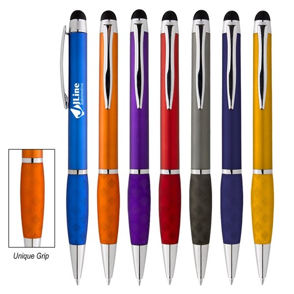 Crisscross Grip Stylus Pen - Twist Action