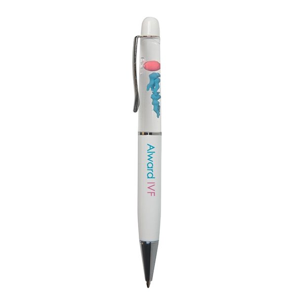 Floating Sperm and Egg Ballpoint Pen - Metal Barrel &amp; Educational