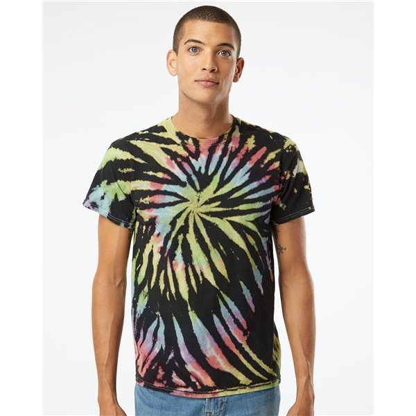 Dyenomite - Multi-Color Spiral Tie-Dyed T-Shirt - 100% Cotton