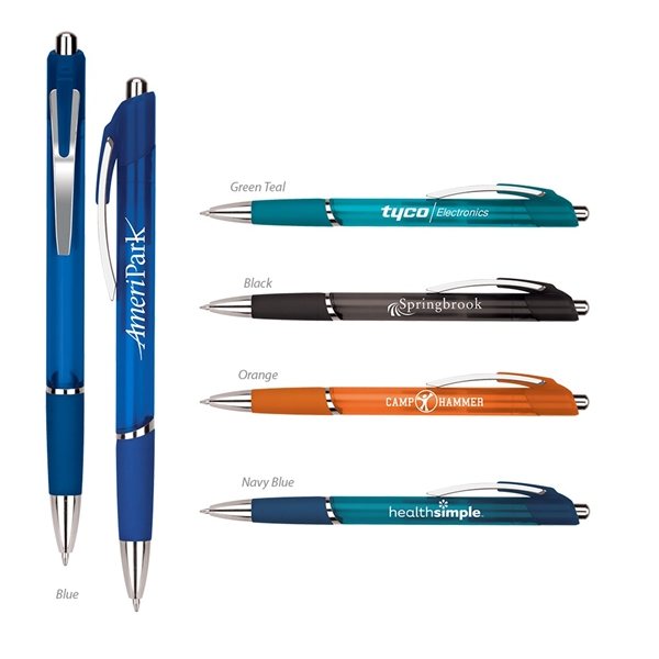 Aruba Ballpoint Pen - Translucent &amp; Rubber Grip