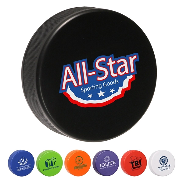 Hockey Puck Stress Reliever - Polyurethane