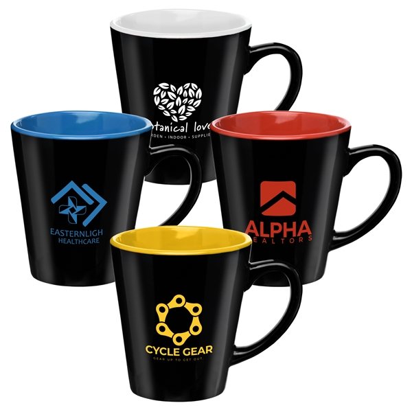 12 oz Two-Tone Ceramic Mug