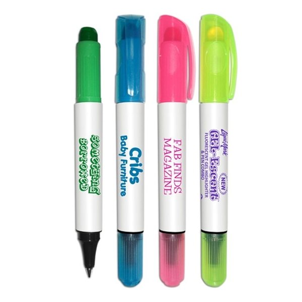 Gel-Brite™ - Gel Highlighter & Ball Point Pen Combo