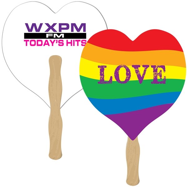 Rainbow Love - Laminated &amp; Wood Handle