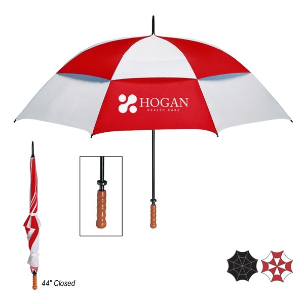 68" Arc Windproof Vented Umbrella - Wind Resistant