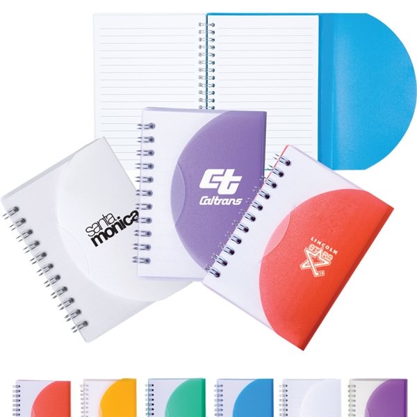 Spiral Curve Notebook - Polypropylene &amp; Translucent Cover