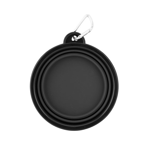 Collapsible Silicone Pet Bowl w/Carabiner