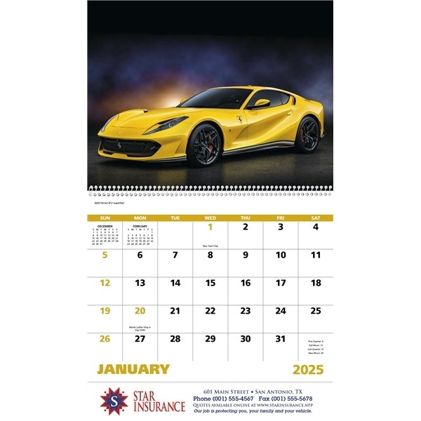 Exotic Sports Cars - Spiral - FSC Certified &amp; UV Coated