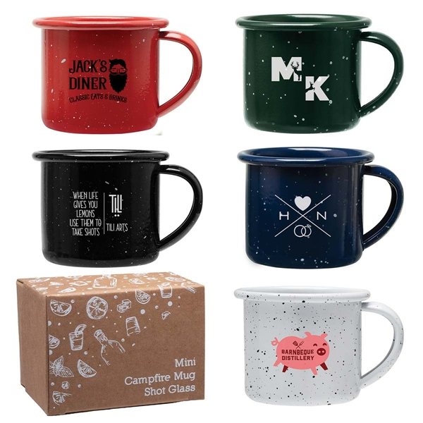 Mini Campfire Mug Shot Glass - Carbon Steel &amp; FDA Approved