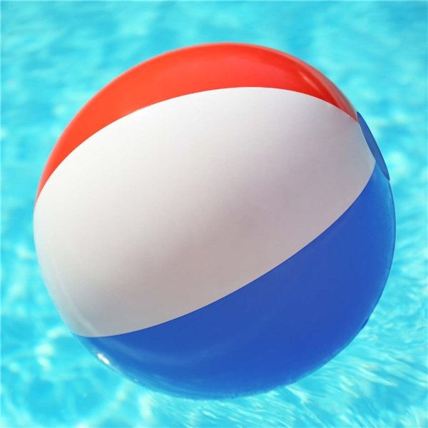 12" Red/White/Blue Beach Ball - Patriotic