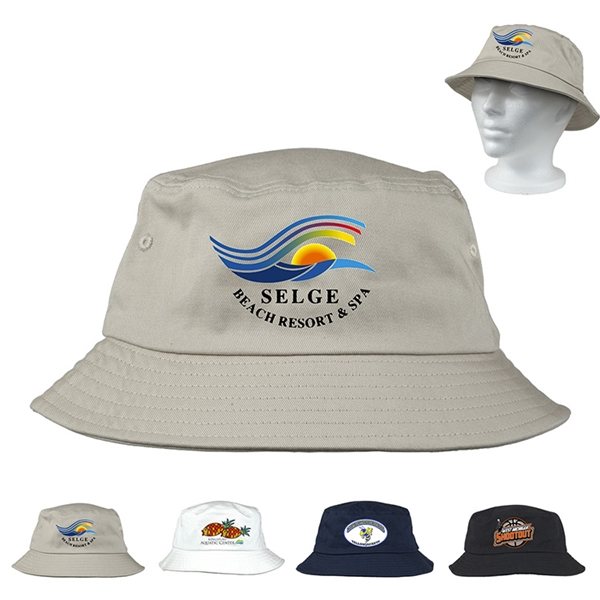 "SHADY" Full Color Imprint Cotton Bucket Hat - Ventilated