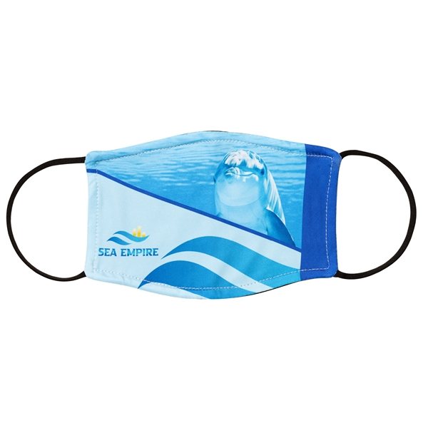 Edge I Borderless 3-Layer Mask - Cotton Spandex &amp; Machine Washable