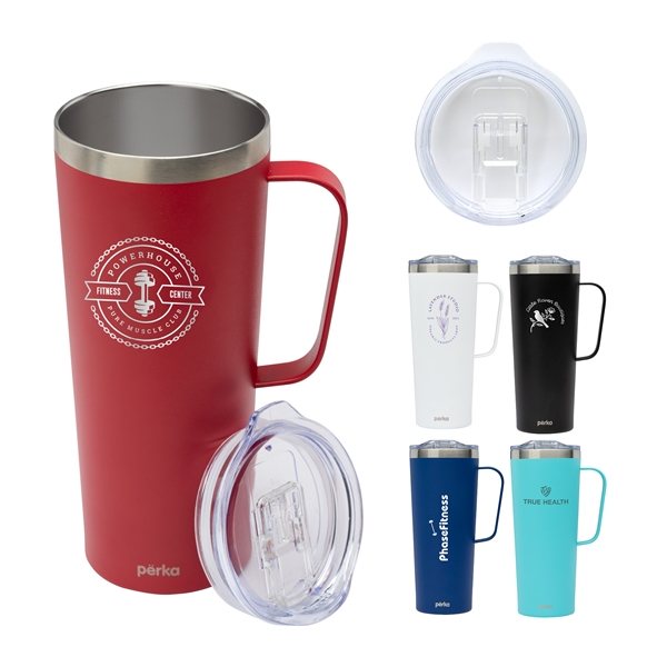 Perka® Winston 28 oz Double Wall, Stainless Steel Travel Mug