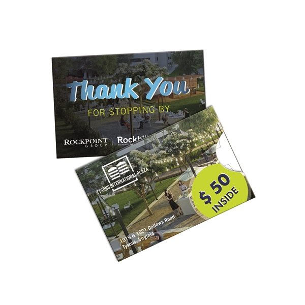 Pull Out Gift Card Holder Sleeve Printed Full Color - Paper Products - Full Color Print &amp; Double Sided
