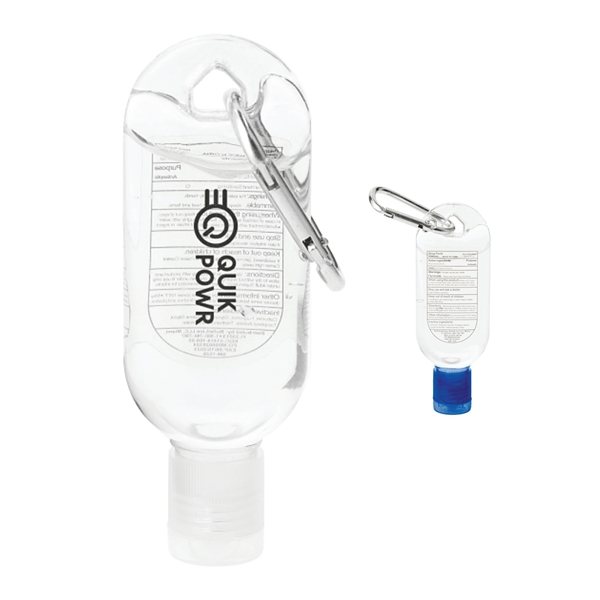 Clip-N-Go 1 oz Hand Sanitizer with Mini Carabiner - 62% Alcohol