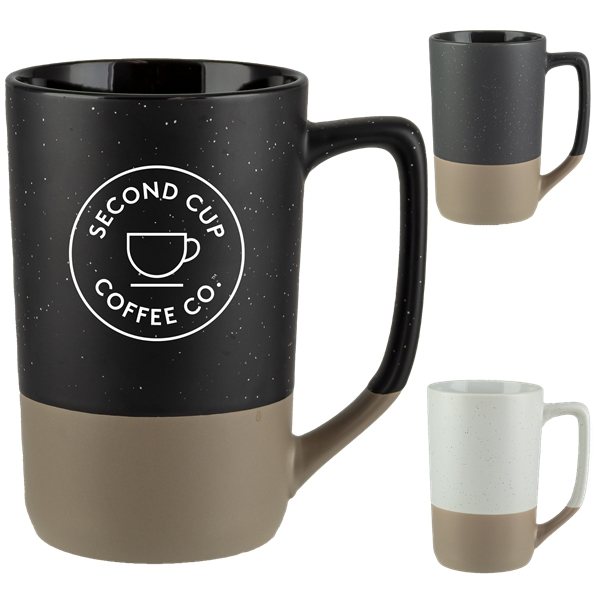 Manhattan 16 Oz Two Tone Mug - Speckled Design &amp; Hand Dipped